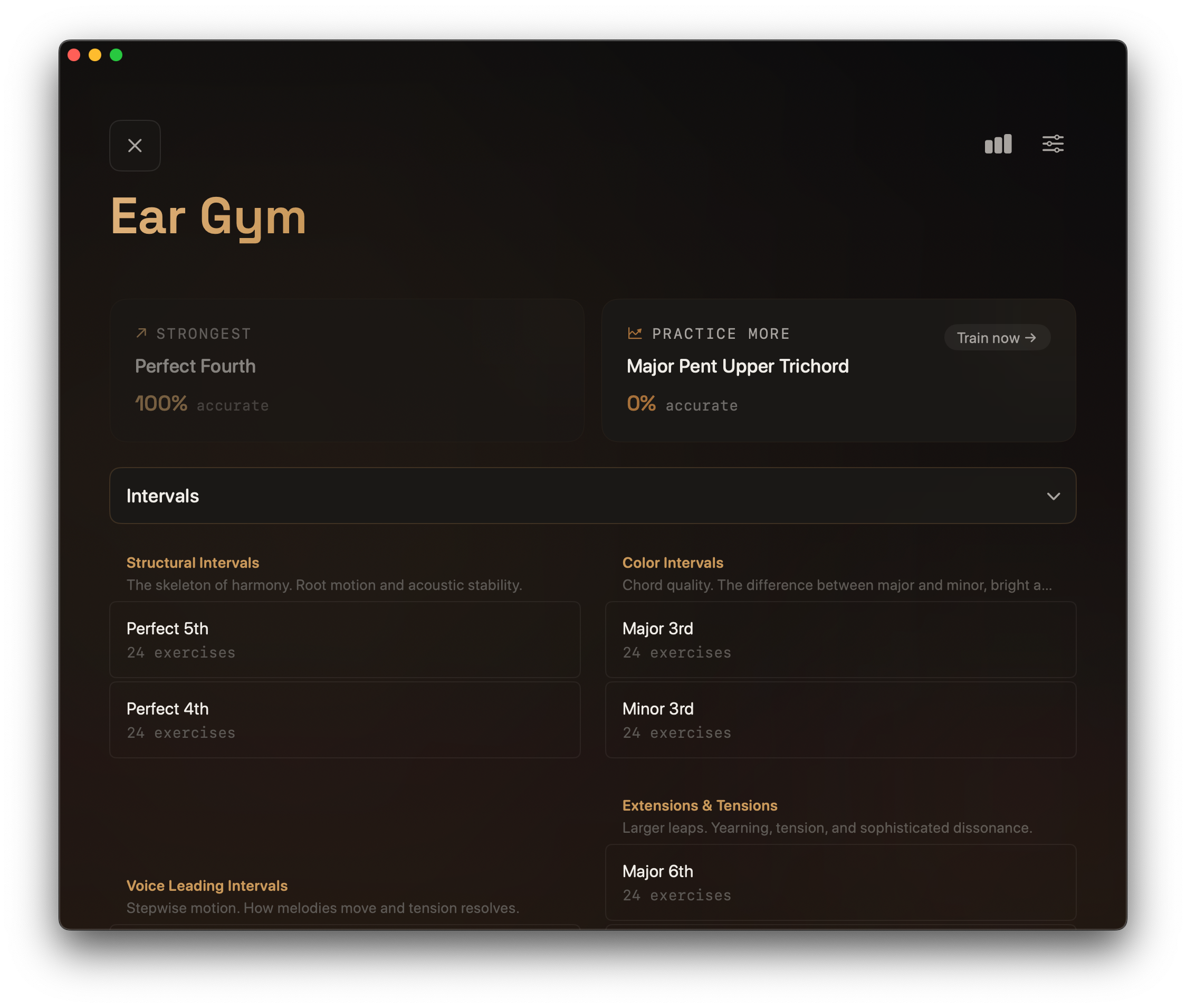 Ear training exercises